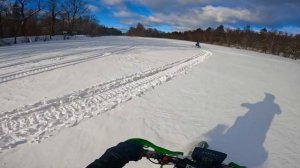 Сноубайк&Снегоходы.Имперслед призрак.Прохват.Максимальная скорость 105км/ч.