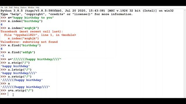 String part-3 || python programming -#4 #python #beginner #basicpython #string #datatype #geekwizar