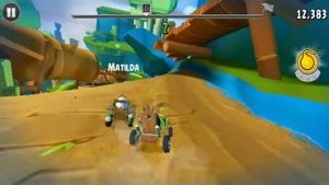 Angry Birds GO! Gameplay Walkthrough - Rocky Road Track 3 - Versus Medium for Android/IOS