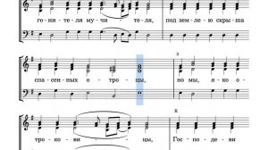 Ирмосы 6 глас (канон "Волною морскою") сопрано