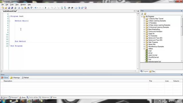 phrogram programing tutorial 1