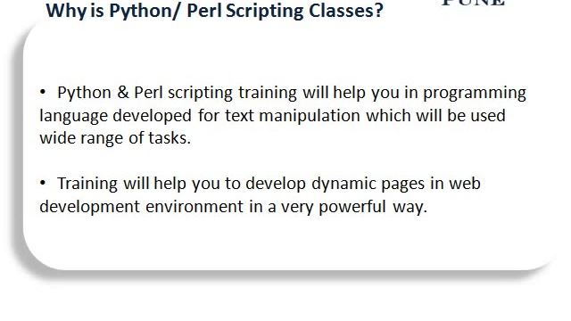 Python | Perl Classes in Pune - Training Institute Pune