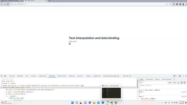 Vue.js Text Interpolation & Data Binding | Vue 3 Tutorial in Urdu and Hindi