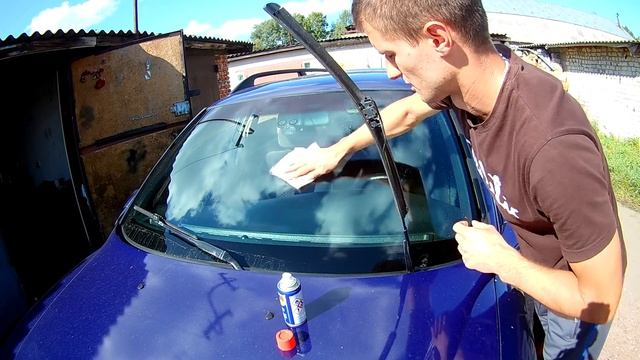 Царапины на стекле - убираем с помощью Wd-40