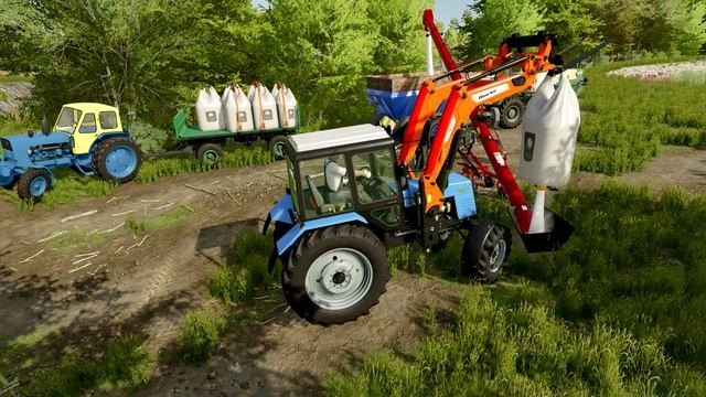 Farming Simulator 22 / Подготовка к посевной, посев пшеницы, Заправка и внесение извести