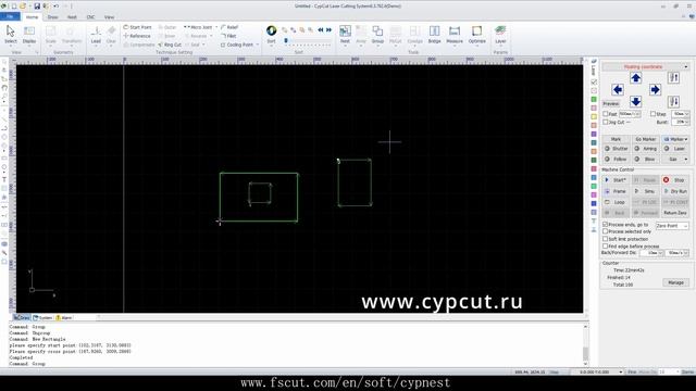 СypСut - Обучение. Урок: Сортировка и инструменты. Программа для лазерного станка по резке металла.
