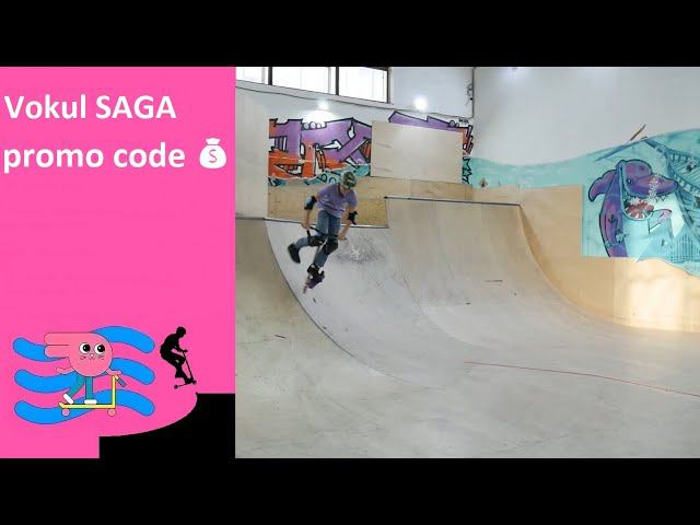 Vokul SAGA трюковой самокат. Покупай самокат там, где на нем катаются. Скейт парк магазин BunnyHop смотреть онлайн