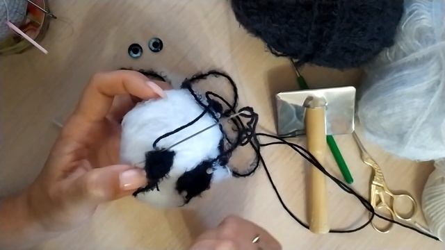 Мастер класс МК Панда крючком 2часть смотреть онлайн