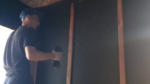 Строительство каркасного дома, 2 часть. Спартанские условия. #каркасныйдом #домсвоимируками