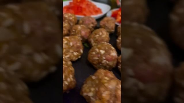 Узбекский суп с фрикадельками