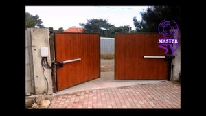 Работа автоматики FAAC™ 412 kit для распашных ворот из профлиста / Faac for swing gates
