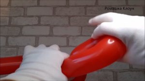 РОЗА ИЗ ШАРИКОВ цветы Balloon Rose TUTORIAL  como hacer una rosa con globos paso a paso