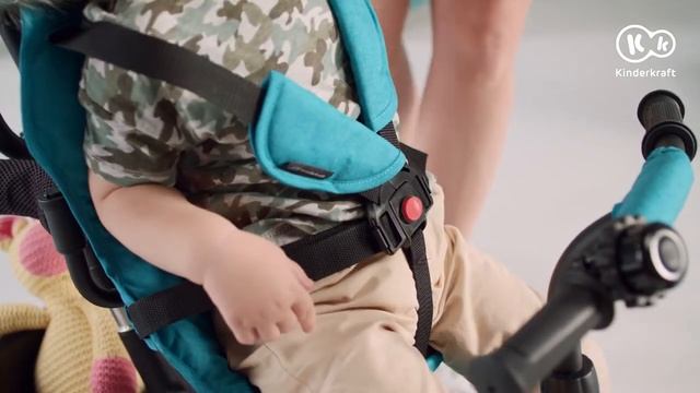 Трехколесный велосипед с капюшоном и ручкой для родителей ASTON от Kinderkraft смотреть онлайн