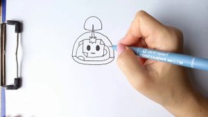 Как нарисовать бравлеров. Спраут из Brawl Stars