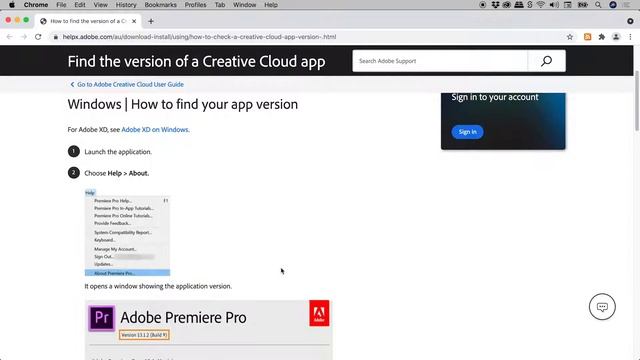 Find Version Number of Adobe CC Program (Creative Cloud: Photoshop, InDesign, Illustrator etc...) смотреть онлайн
