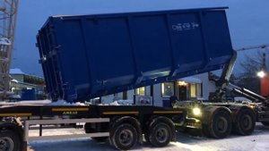 Погрузка Контейнера на прицеп