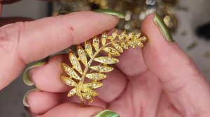 23.Винтажный лом.Распаковка красавицы броши....Часть2.