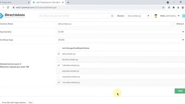 How to install Let’s Encrypt SSL certificate in DirectAdmin смотреть онлайн