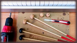 Как легко и быстро сделать головки для палочек от маримбы или вибрафона