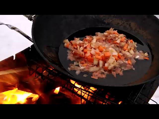 Плов в казане на костре смотреть онлайн