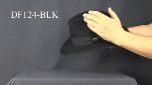 DF124-BLK Шляпа фетровая Scala Fine Wool FEDORA