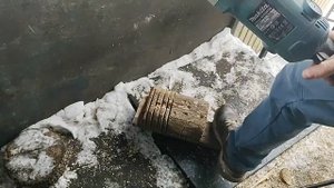 Снятие фланца с УШМ нагревом