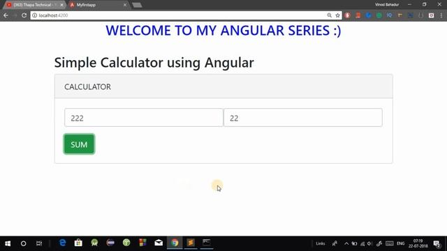 Create Simple Calculator using Angular 4/5/6 With Source Code
