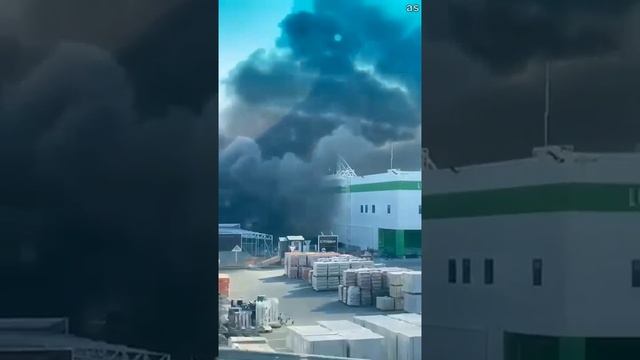 Пожар на складе «Леруа Мерлен» в Артёме в Приморье