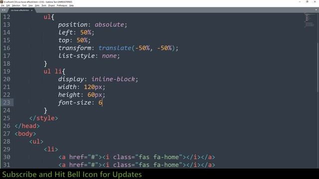 fontawesome CSS Hover Effect | csPoint Website Designing Tutorials
