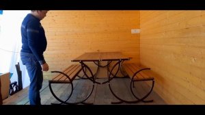 Скамейка трансформер круглая, Transformer Table