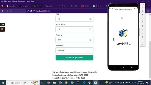 Gift Recommendation app using NextJS, React Native and ChatGPT also deployed on vercel смотреть онлайн