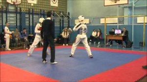 Taekwondo WTF. V Открытое Первенство района Кузьминки. 29.03.2015. Комлев-Пириев.