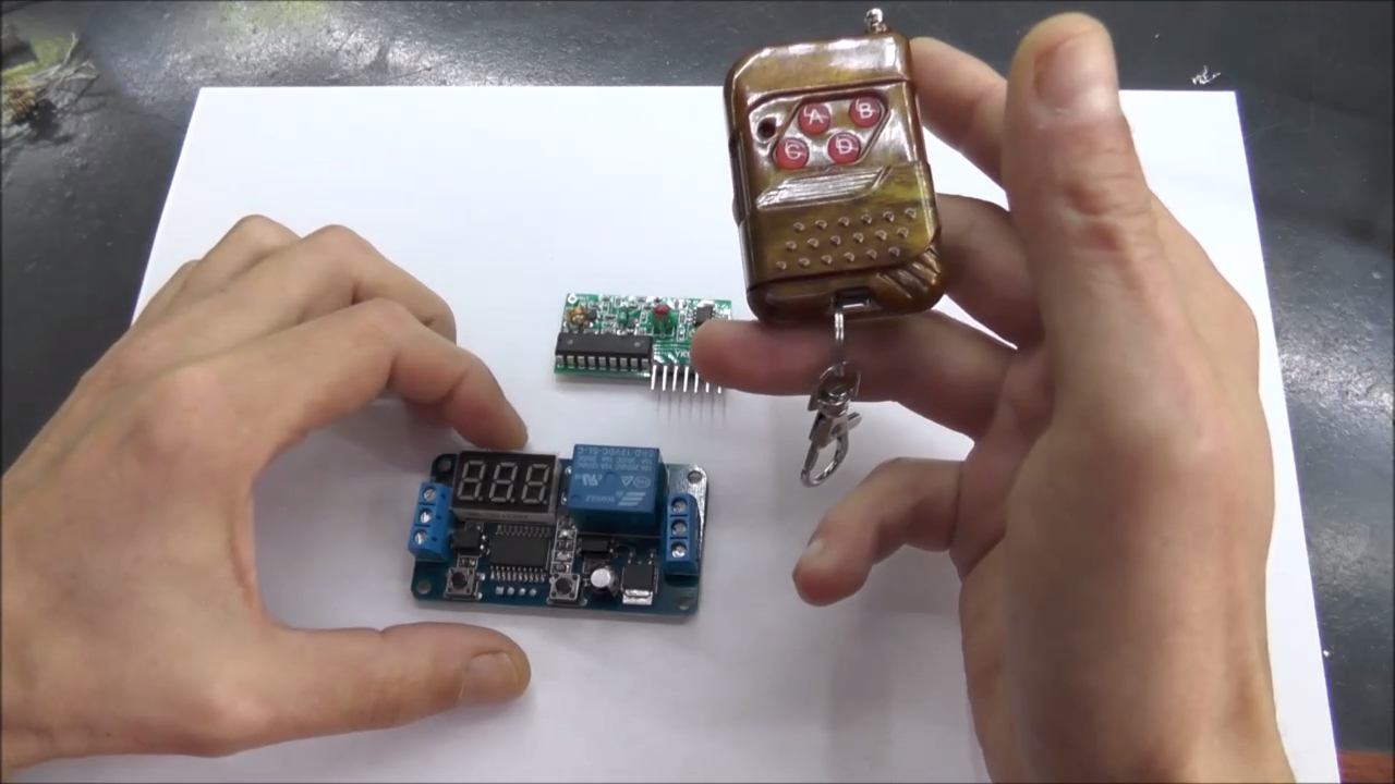 Как подключить Реле времени и пульт на радио управлении смотреть онлайн