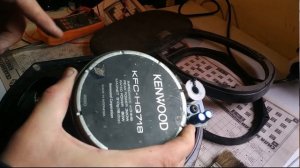 Чистка автомобильных колонок от хрипа кенвуд 320  (осмотр при покупке б/у)