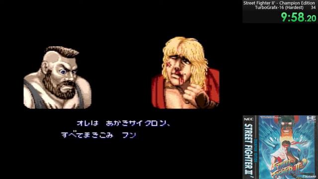 RTA/Speedrun Street Fighter II' TG-16 - Zangief - Hardest 16:56 смотреть онлайн