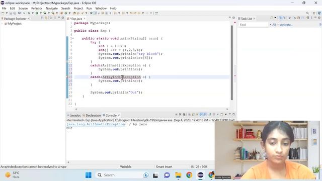 How to Use try with Multiple Catch Blocks in java
