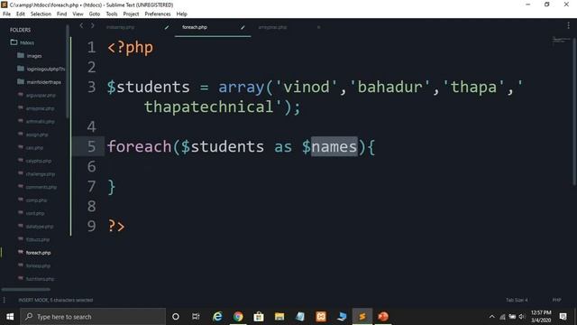 PHP ForEach Loop in Hindi | How to Loop Through an Array in PHP | PHP Tutorial in Hindi 2020 #46 смотреть онлайн
