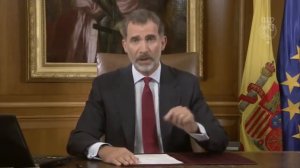 Mensaje del Rey Felipe VI tras el referéndum de Cataluña -  обращение короля Филипа 6
