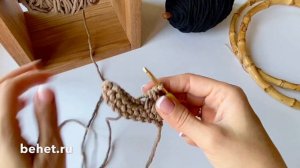 Узор «паркет» крючком. Видео урок