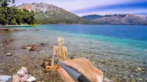 Футаж. Рисованное видео. Море. Девушка. Русалка.