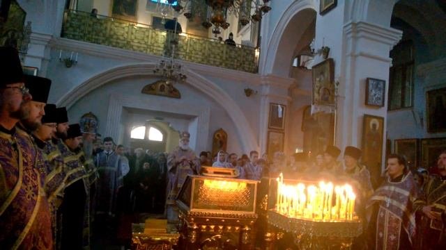 Всенощное бдение в канун Недели 4 й Великого поста,  преподобного Иоанна Лествичника.