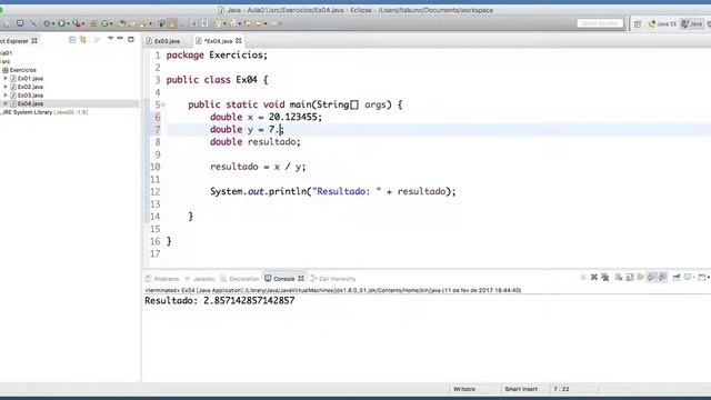 aula05 -Como trabalhar com float e double em Java смотреть онлайн