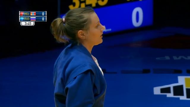 TSOG-OCHIR Battsetseg (MGL) vs ZAKHARTSOVA Olga (RUS). Sambo World Cup Kharlampiev Memorial 2018