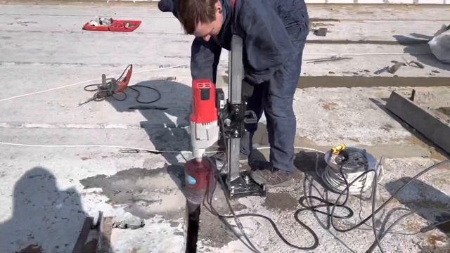 Алмазное бурение плит перекрытия под вентканалы смотреть онлайн