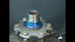 разборка, сборка заднего ступичного подшипника Pajero 3