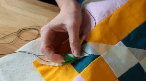 hand-quilting in motion | all well modern patchwork