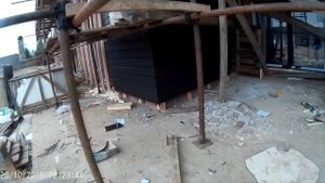 Монтаж планкена из термососны на скрытое крепление 2