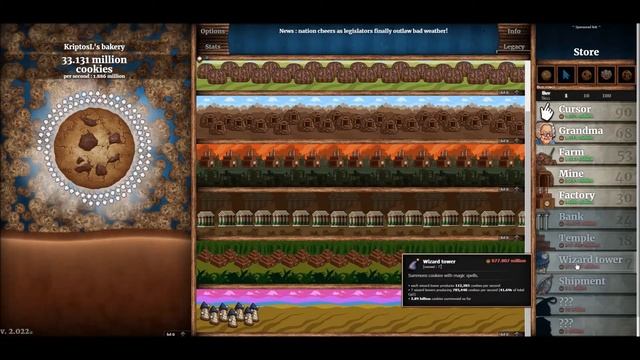 Очень много печенья! CookieClicker LP #3 смотреть онлайн