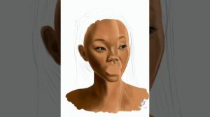 Цифровой портрет в стиле реализм. Процесс рисования в Procreate