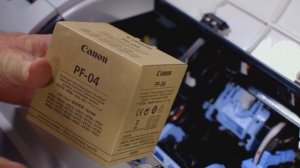 How to replace the Canon PF-04 printhead of a Canon iPF CAD printer